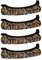GVRGO 4er-Pack Zielfernrohrabdeckungen, wasserdichtes Neopren, 30,5 cm, für Armbrust-Zielfernrohr, Outdoor-Optik, Objektivabdeckung, Camouflage