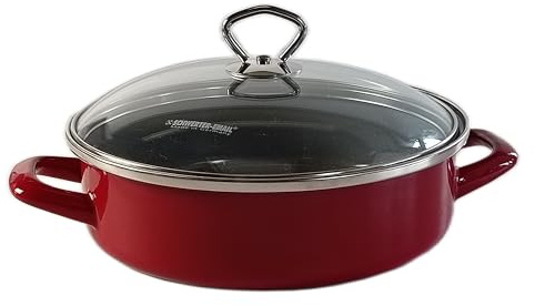 Schwerter Email Servierpfanne rot 24cm