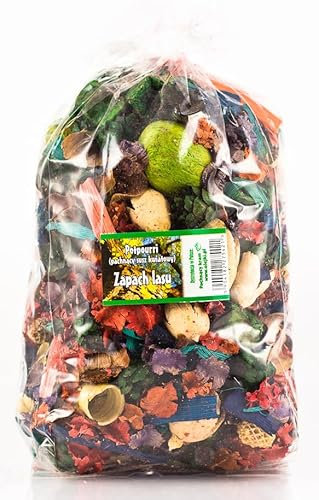 Potpourri Green Forest Scented Dried Flowers | Large Package 1100 ml ≈ 150-190 g | Floral Home Decoration | Dry Flowers For Vase, Living Room, Bathroom | Delicate Green Forest Aroma