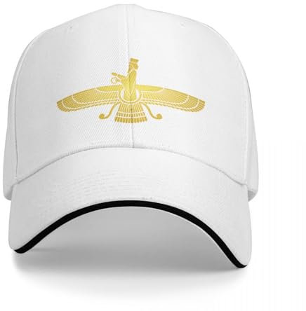 QFLLQLFF Basecap Farvahar Faravahar Farohar Iranisch Farsi Persisch Baseballkappe Schaumstoff Partyhüte Wanderhut Partyhüte Boy Cap Damen Geschenk