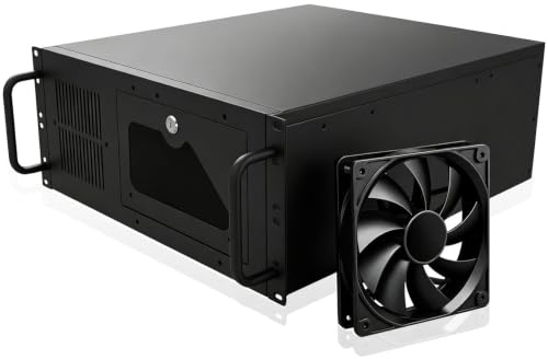 4u Server Chassis,Rack Mount ATX Pc case,3.5″ Bays,1xFan,2xUSB3.0 | 4U Server Chassis Rackmount Case,7 x 3.5in Bays, Supports ATX/MATX/ITX,With1 x 120mm Fan,Front Panel Lock and Key
