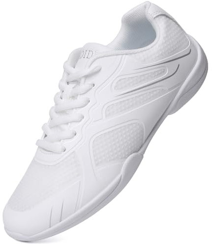 CADIDL Cheer Shoes Damen Weiß Cheerleading Tanzschuhe, Ld26-weiß, 39 EU