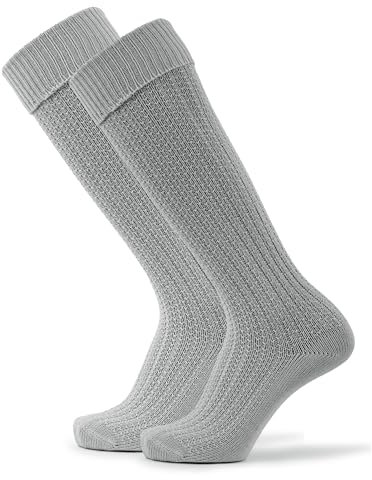 Stockerpoint Herren Lange Trachtensocken 1er Pack (Modell: OC-Markus) Grau 47-50