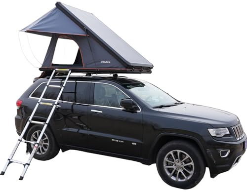 KingCamp Auto Dachzelt Northway 2 Personen Hartschale Dach Zelt Automatik Box Black/Grey