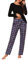Litherday Pyjama Femme Ensembles de Pyjama Femme Coton Vêtement de Nuit à Manches Longues Haut + Bas de Pyjama Carreaux Automne et Hiver,B Noir XXL