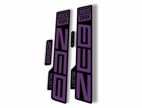 Gabel Ersatz Aufkleber kompatibel für Rock Shox Zeb Select 2021 Serie lila (matt)