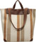 HFLZBRO Damen Arbeitstasche Tote groß – Segeltuch Umhängetasche für Büro & Alltag, Schultertasche mit viel Stauraum, Braun/Beige