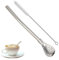 Cuchara De Filtro De Colador De Paja, Pajitas De Bombilla, Pajitas De Filtro, Agitador De Colador De Paja, Pajitas Multifuncionales De Acero Inoxidable, Cuchara Segura Para Café, Sopa De Té De Hojas S