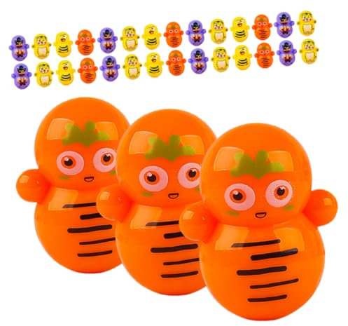 ADOCARN 50pcs Cute Mini Tumbler Toys Cartoon Wobble Statues for Boy Girl Party Favors Goodie Bag Fillers Creative Fun for Boys Girls Decorative Playful Boy Girl Toys