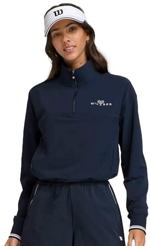 WILSON Davenport Woven Popover Sweatshirt Damen dunkelblau