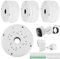 GBKDQQ 4 Stück Kamera Anschlussdose, Kabelbox Wasserdicht, Kunststoff Anschlussdose Universal Abzweigdose für Bullet Überwachungskamera, Junction Box (Weiß)