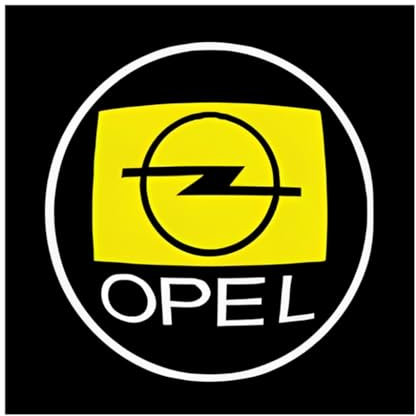 XQHZFDPX 2 Stück Autotür-Laserprojektor für OPEL Mokka X 2016-2025, Begrüßungslicht Innenraum-Ambientebeleuchtung kabellose Bodenlampe Autozubehör,A-Black