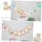 Cabilock 1 Set Fotorahmen Clip Dekoration Party Hängegirlande Fotobanner Foto Wimpelkette Foto Hintergrund Wand Display Hängebanner Schwarz