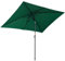 2 X 3.0 M Sombrilla De Terraza Exterior con Manivela, Inclinable, Mástil De Aluminio Y Protección UV 50+ para Playa, Jardín, Patio(Green)