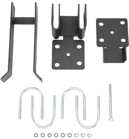 Tnfeeon Chain Link Gate Latch, Double Gate Latch for 1 3/8 Inch Round Tube Frame, Carbon Steel Heavyweight Security Lock with Installation Kit for Ranch Farm Industrial Fencing