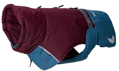 IFOURTHSTYLE Wasserdicht Hundemantel Wintermantel Hundejacke mit wärmendem Futter, Winddicht und Reflektierende Jacke für Border Collie, Springer Spaniel den Außenbereich (50, weinrot