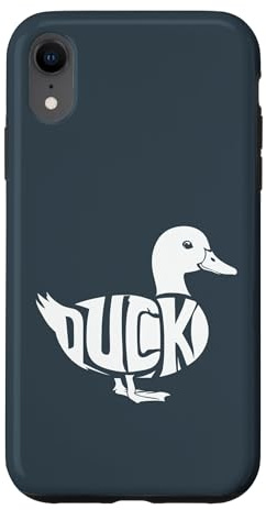 Duck Stuff | Stylish Typography Duck Case for iPhone XR