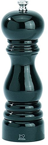 PEUGEOT Paris Manuelle Salzmühle, Klassische Mahlgradeinstellung, Höhe: 18 cm, Holz, Schwarz, 1870418/SME