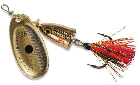 Blue Fox Classic Vibrax 03 Foxtail Tackle, Golden Shiner, 1/4 (70-35-109IC)