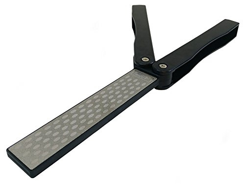 Bolokin Diamond Sharpening Stone 400/600 Grit Double Sided Foldable Portable Knife Sharpener for Outdoor Gardening Camping Hunting Farm Work etc
