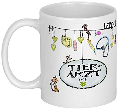 My Sweetheart® Tierarzt Geschenk | PERSONALISIERBARE Tasse mit Namen | Dankeschön Geschenke für Tierärzte
