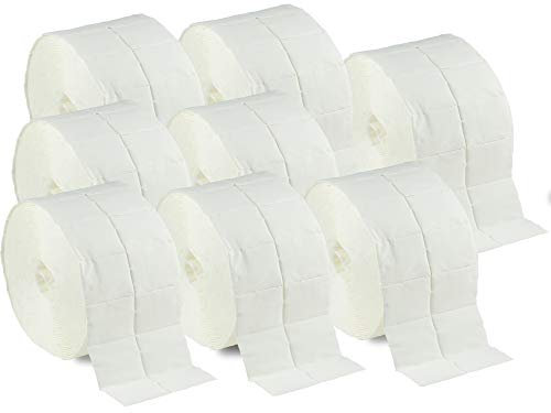 NAILS FACTORY | N&BF 4000 Zelletten Tupfer (8 Rollen à 500 Stück) - Zellstofftupfer | fusselfreie Cellulose Pads/Swaps 12-lagig unsteril für Cleaner Remover Nagel Gel-Nägel Nageldesign Maniküre