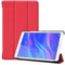 SATURCASE, Custodia per Huawei MediaPad M5 Lite 8.0, in Pelle PU, Pieghevole, con Supporto, Custodia Protettiva per Tablet Huawei MediaPad M5 Lite 8.0 Red