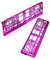 baytronic Kennzeichenhalter pink Chrom 2er Set