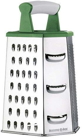 PEBSHOP Rallador de 6 caras fabricado en acero inoxidable.