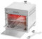 BIG HORN OUTDOORS Parrilla de gas propano infrarroja pequeña de 815.6 °C – Asador portátil de carne y estación de serrar, barbacoa de salamandra al aire libre con piedra para pizza, acero inoxidable