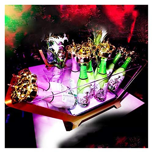 Ice Bucket Giant LED Ice Bucket/6-12 Bottled Champagne Ice Bucket Boat/Charging Color Changing Wine Cooler/Bar/Wedding/Party Beer Holder for Bars, Party (Color : 12 bottles colorful)