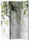 murando Raumteiler Foto Paravent Natur 135x172 cm beidseitig auf Vlies-Leinwand Bedruckt Trennwand Spanische Wand Sichtschutz Raumtrenner Design Botanik Efeu Pflanzen Blätter weiß grün b-C-0873-z-b