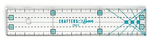 Crafters Dream Metrische Patchwork Lineal - Anti Rutsch Acryl Transparent Zentimeter Quilten, Handwerk, Patchwork, Schneiderei & Näh Lineal Alle Größen Erhältlich! (15cm x 3cm)