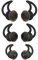 Be In Your Mind 3 paia di auricolari di ricambio in silicone per auricolari auricolari con isolamento acustico, compatibili con Bo-se QC20 QC20i SoundSport SIE2i IE2 IE3, nero S M L