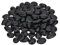Hisredsun 3.96 lb Black Polished Stones Natural River Pebbles Gravel for Aquarium, Flowerpot, Landscaping, Vase Fillers and Garden Decoration