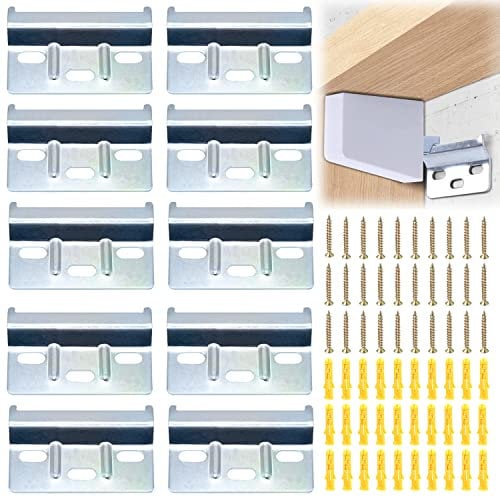 Placa Portadora Carril para Colgar Placa Trasera de fijación 60 mm con Tacos y Tonillos para Armarios de Cocina para Colgar Muebles Armarios