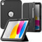 Timecity iPad 10. Generation Hülle 10,9 Zoll 2022, langlebig, stabile Schutzhülle für iPad 10. Generation mit Stifthalter, klappbarem Ständer, Auto Sleep/Wake Smart Cover für iPad 10,9 Zoll - Schwarz