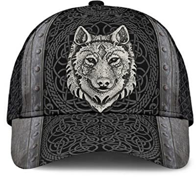 Basecap Wolf-Wikinger-Muster Hip-Hop-Hut Für Damen Freizeit Sommermütze Uv-Schutz Herren Baseball Cap Erwachsenen
