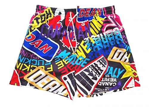 Dsquared Costume da Bagno Uomo Boxer Midi D7B543860.96048 Nero