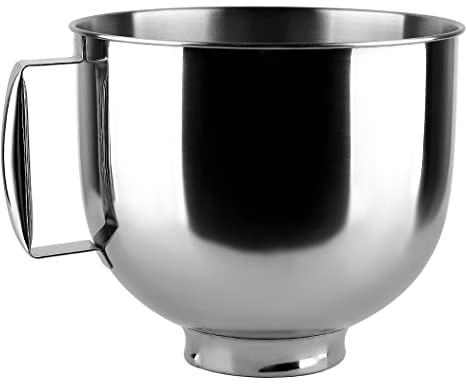 Veterger Replacement Parts Stainless Steel 5-Quart Mixing Bowl,Compatible with Cuisinart stand mixers SM-50 and SMD-50 Series