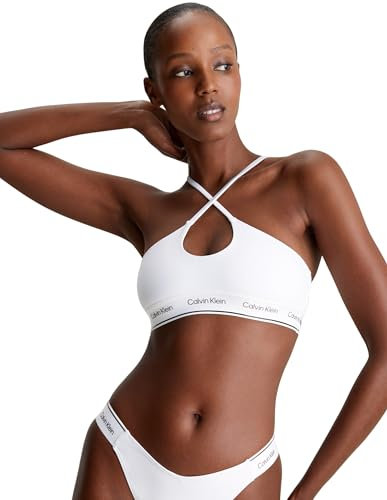 Calvin Klein Damen Bikini Oberteil Halter Bralette ohne Bügel