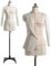 Pinnable Dress Form Plus Size zum Nähen von Kleidung, weiblicher Schaufensterpuppen-Torso mit weichen Armen, Schneiderpuppe auf Rädern, Erwachsene in voller Größe (Color : White, Size : XXL)