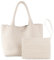 SporGenius Gewebte Tragetasche für Damen, veganes Leder, handgewebte Taschen mit kleiner, handgefertigter Geldbörse, großer geflochtener Tragegriff oben, Beige, Large, Klassische handgefertigte