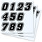 Pubblimania 30 NUMERI ADESIVI MOTO MOTOCROSS. 3 Confezioni da 10 Pezzi Sticker etichette per Moto, Auto, motocross, quad, scooter, camper, camion (3 set da 10 Numeri)