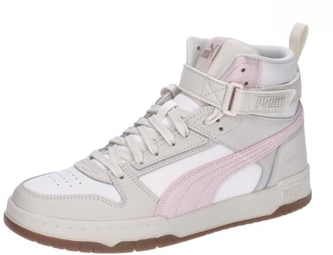 PUMA Unisex RBD Game Sneaker, Alpine Snow-Island Pink-Frosted Ivory, 40.5 EU