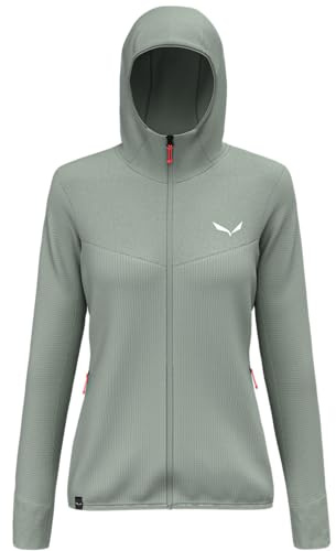Salewa Damen Puez Waffle Hybrid Polarlite Hooded Jacket Women, Shadow, XS EU