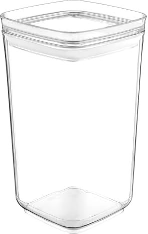 Florina Contenitori Ermetici per Alimenti (1,3 l) I Contenitori per Alimenti in Plastica STORI I Con Coperchio I Contenitori Pasta Quadrata I Conservazione di Farina, Zucchero, Pasta, Riso