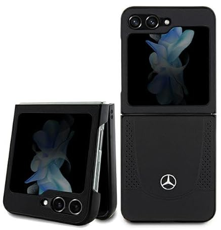 Mercedes-Benz Mercedes MEHCZF5ARMBK Hülle für Z Flip5 F731 Schwarz hardcase Leather Urban