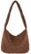 Makukke Cord Umhängetasche Damen Groß Shopper Tasche Schultertaschen Crossbody Bag für Arbeit Büro Reisen Einkaufen Schule，Braun Tasche