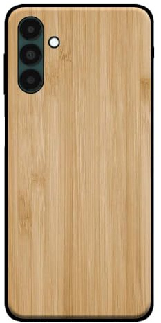 Coque adaptée pour Smartphonica Étui de téléphone pour Samsung Galaxy A13 5G avec aspect bois - Coque arrière en bambou en bois synthétique - Marron/Bois artificiel;TPU/Back Cover